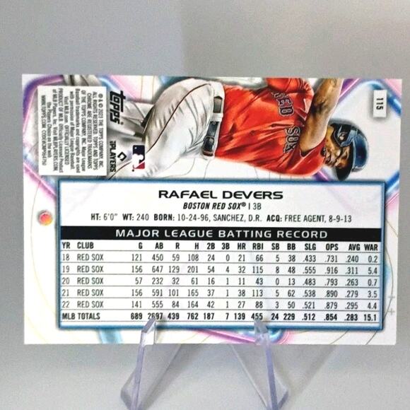 2023 Topps Cosmic Chrome - Rafael Devers #115 - Picture 5 of 5